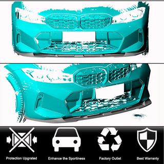Front bumper lip spoiler Lip V1 (voor M-Sport 2022+, carbon) BMW 3 Serie G20/G21 2018– foto 2