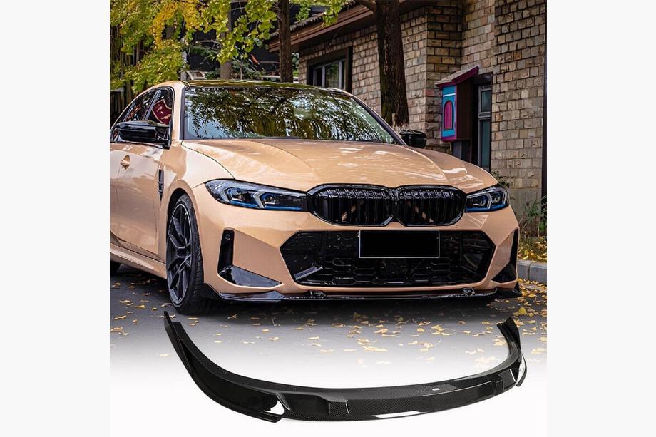 BMW 3 Serie G20/G21 2018– Front bumper lip Lip V2 (voor M-Sport 2022+, carbon) Image