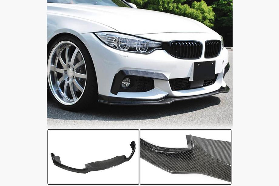 BMW 4 Serie F32/F33/F36 2012–2020 Front bumper lip Lip V1 (voor M-Sport, carbon) Image