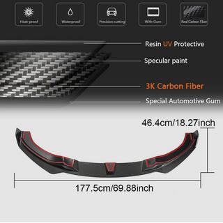 Voorbumper lipspoiler Lip V2 (voor M-Sport, carbon) BMW 4 Serie F32/F33/F36 2012–2020 foto 4