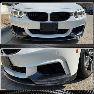 Voorbumper lip spoiler V3 (voor M-Sport, carbon) BMW 4 Serie F32/F33/F36 2012–2020 foto 3