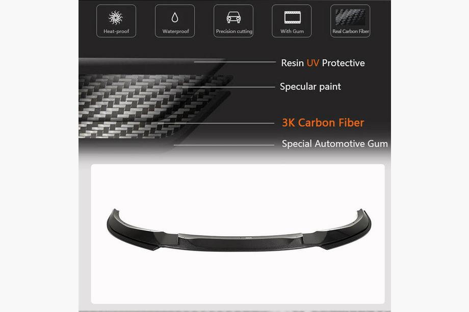 BMW 4-serie G22/23/26 2020– Voorbumper lip Lip V2 (voor G26 M-Sport, carbon) Foto 4