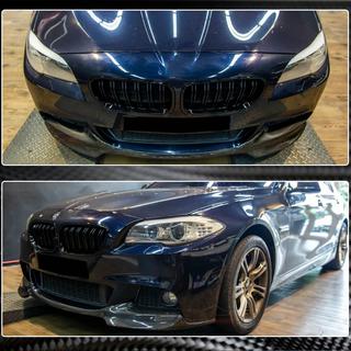 Voorbumper lipspoiler Lip V1 (voor F10 M-Sport, carbon) BMW 5 Serie F10/F11 2010–2016 foto 3
