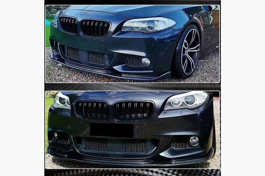BMW 5 Serie F10/F11 2010–2016 Voorbumper lip FRP V5 (M-Sport) Foto 3