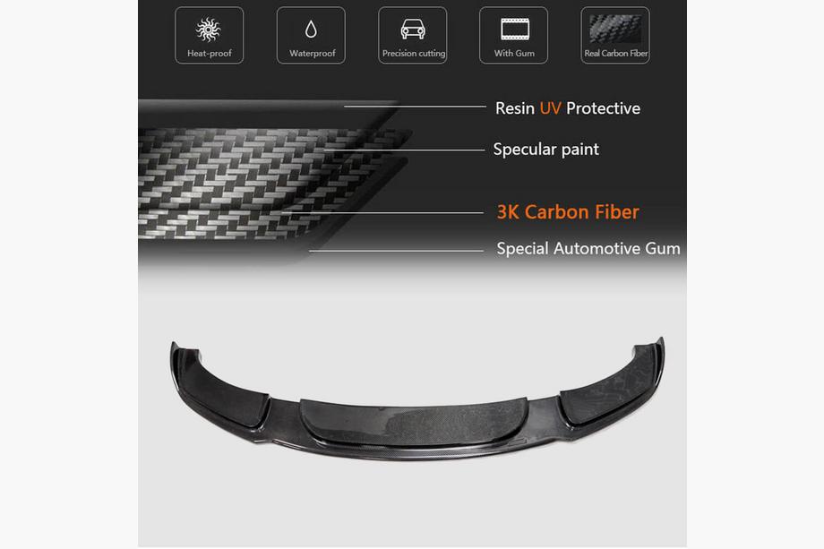 BMW 5 Serie F10/F11 2010–2016 Voorbumper lip FRP V5 (M-Sport) Foto 5