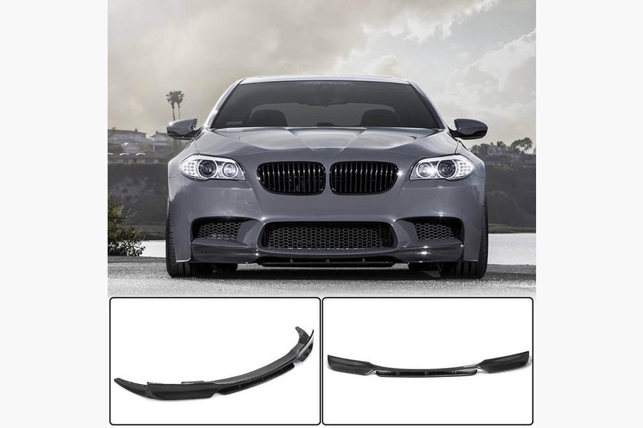 BMW 5 Serie F10/F11 2010–2016 Frontlip voorbumper Lip V1 (voor F10 M5, carbon) Foto 1