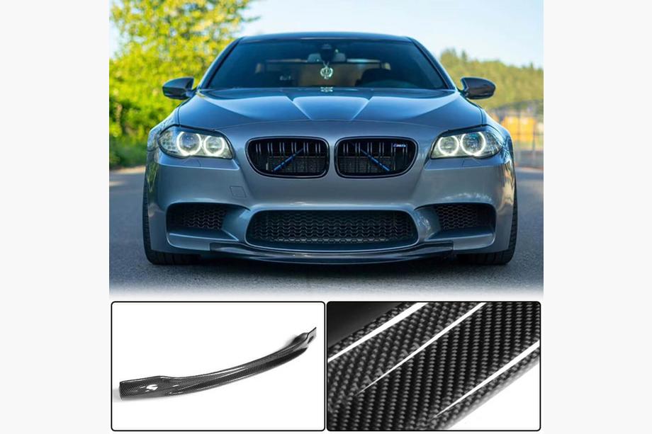 BMW 5 Serie F10/F11 2010–2016 Frontbumper lipspoiler Lip V4 (voor F10 M5, carbon) Image