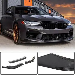 Frontbumper lip Lip V1 (voor M5 F90 2020-2024, carbon) foto 1