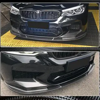 Front bumper lipspoiler Lip V1 (voor M5 F90 2017-2020, carbon) foto 4