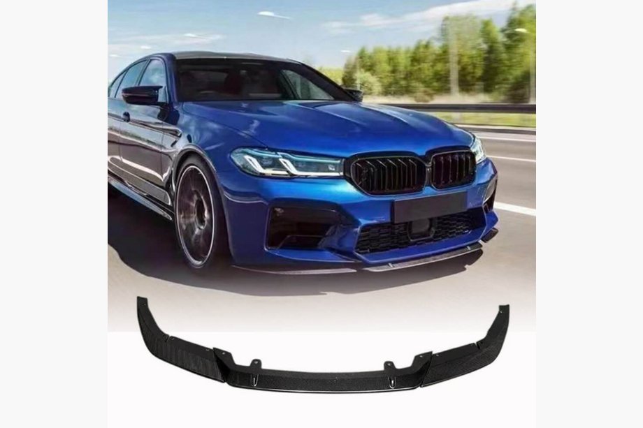 BMW 5 Serie G30/G31 2017–2023 Voorbumper lip Lip V4 (voor M5 F90 2020-2024, carbon) Foto 1