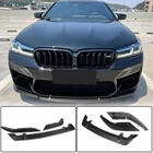 BMW 5 Serie G30/G31 2017–2023 Frontbumper lip Lip V6 (voor M5 F90 2020-2024, carbon) foto 1