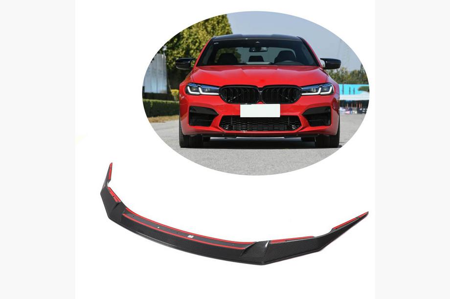BMW 5 Serie G30/G31 2017–2023 Frontbumper lip Lip V3 (voor M5 F90 2020-2024, carbon) Image
