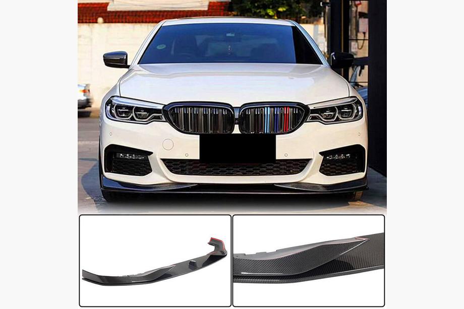 BMW 5 Serie G30/G31 2017–2023 Front bumper lip Lip V1 (voor M-Sport 2017-2020, carbon) Image