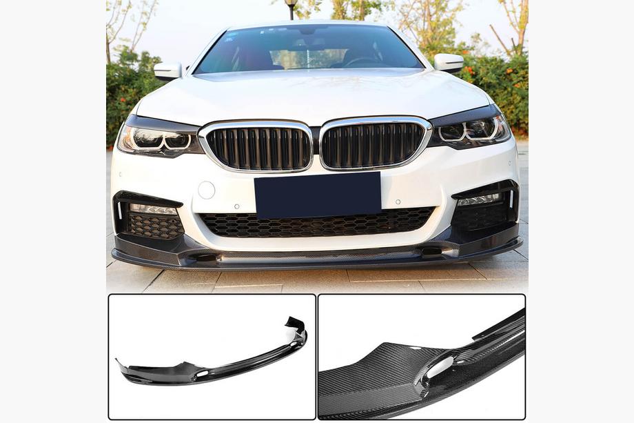 BMW 5 Serie G30/G31 2017–2023 Frontbumper lip Lip V2 (voor M-Sport 2017-2020, carbon) Foto 1