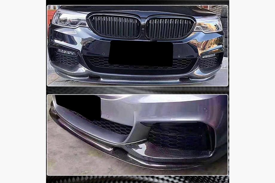 BMW 5 Serie G30/G31 2017–2023 Frontbumper lip Lip V2 (voor M-Sport 2017-2020, carbon) Foto 4