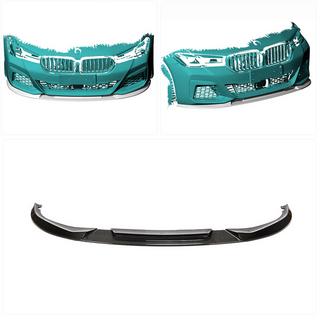 Voorbumper lip Lip V2 (voor M-Sport 2021-2024, carbon) BMW 5 Serie G30/G31 2017–2023 foto 2