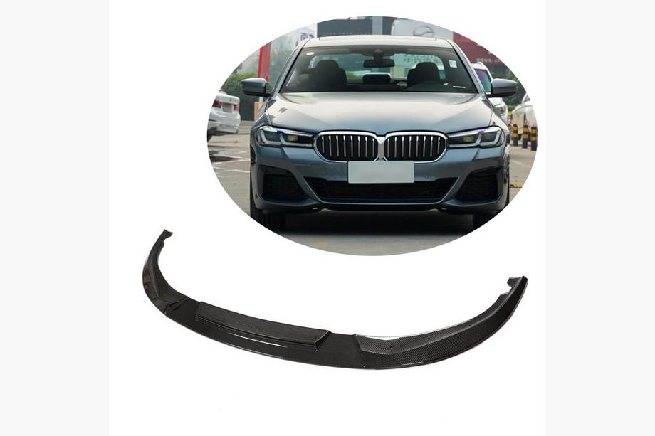 BMW 5 Serie G30/G31 2017–2023 Voorbumper lip Lip V2 (voor M-Sport 2021-2024, carbon) Image