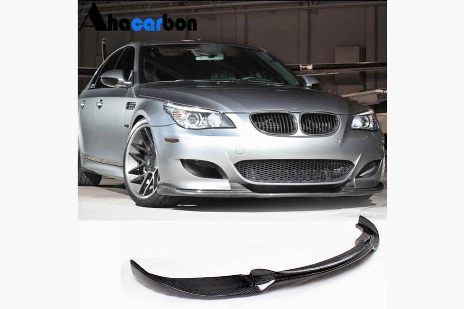 BMW 5 Serie E60/E61 2003–2010 Frontbumper lip (voor M5, carbon) Foto 1