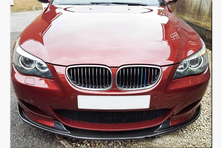 BMW 5 Serie E60/E61 2003–2010 Frontbumper lip (voor M5, carbon) Foto 3