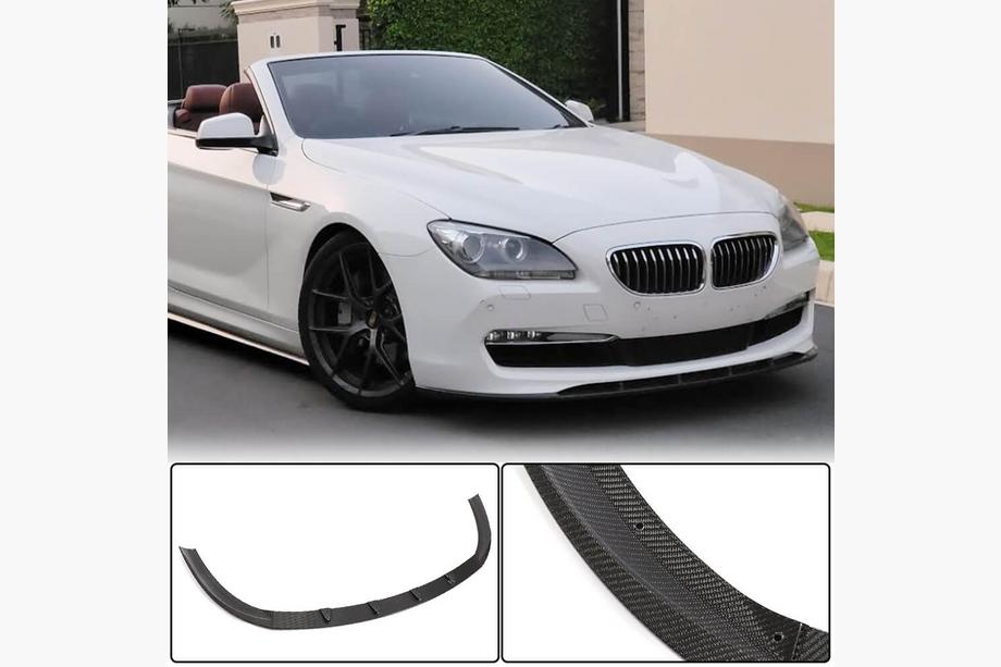 BMW 6-serie F12/F13/F06 2011–2018 Frontbumper lip Lip (voor Base 2011-2014, carbon) Image