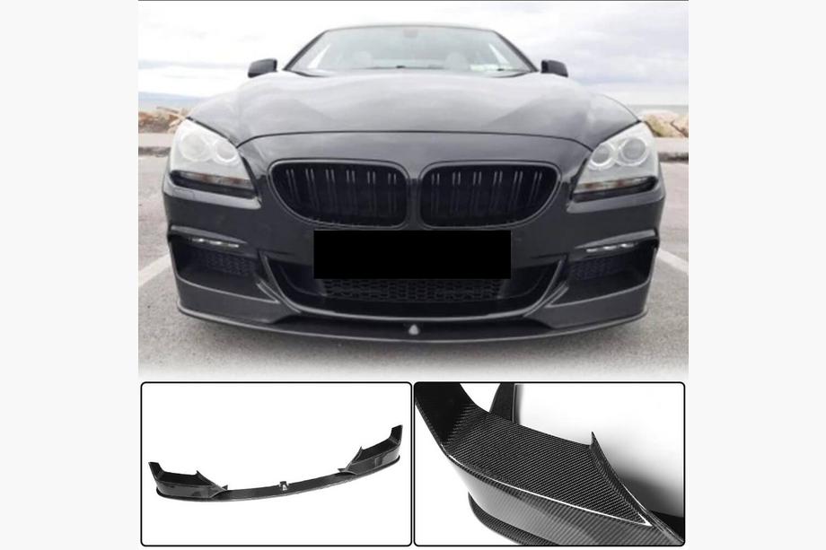BMW 6-serie F12/F13/F06 2011–2018 Front bumper lip Lip V1 (voor M-Sport, carbon) Foto 1