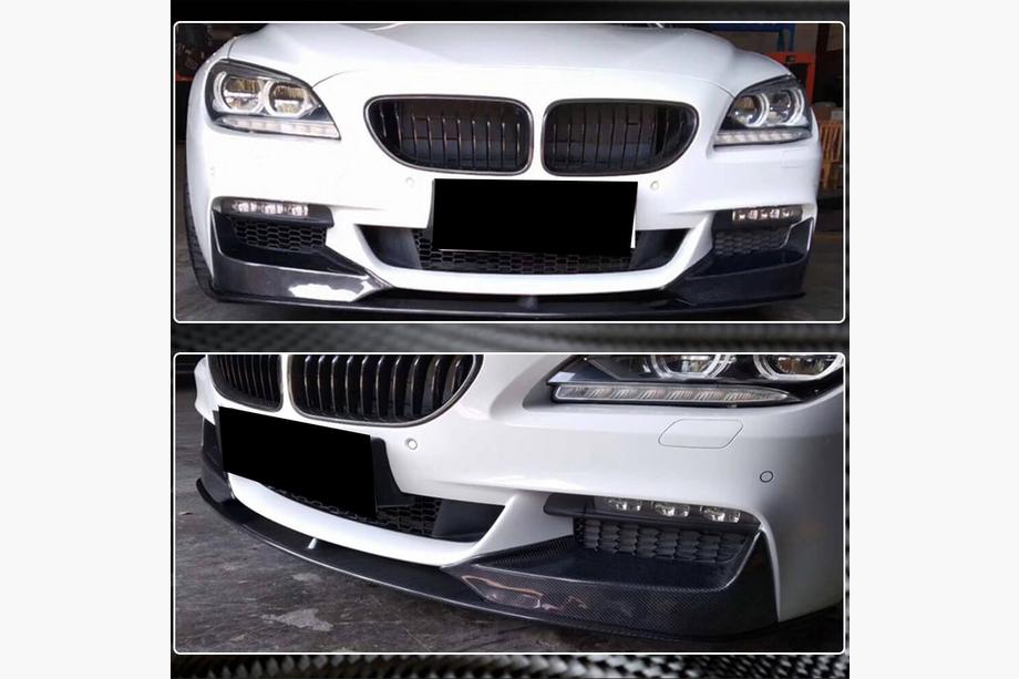 BMW 6-serie F12/F13/F06 2011–2018 Front bumper lip Lip V1 (voor M-Sport, carbon) Foto 4