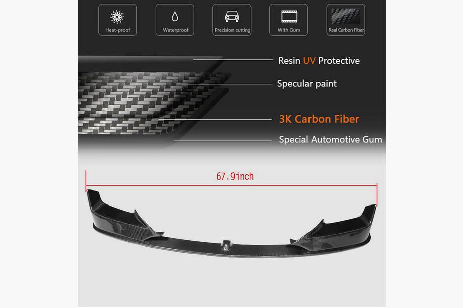 BMW 6-serie F12/F13/F06 2011–2018 Front bumper lip Lip V1 (voor M-Sport, carbon) Foto 5