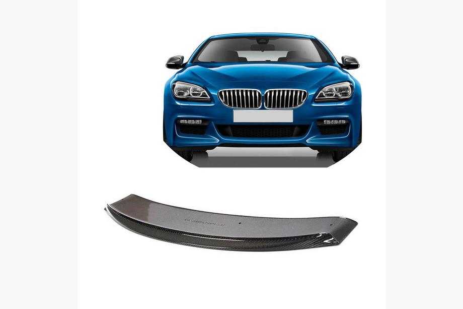 BMW 6-serie F12/F13/F06 2011–2018 Voorbumper lip spoiler V3 (voor M-Sport, carbon) Image