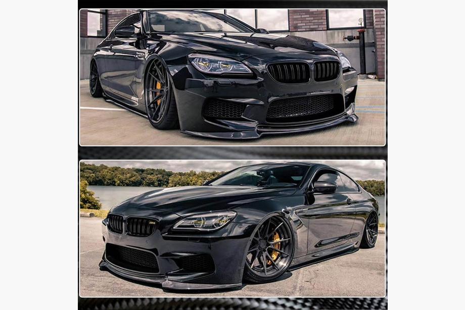 BMW 6-serie F12/F13/F06 2011–2018 Front bumperlip Lip V1 (voor M6, carbon) Foto 4