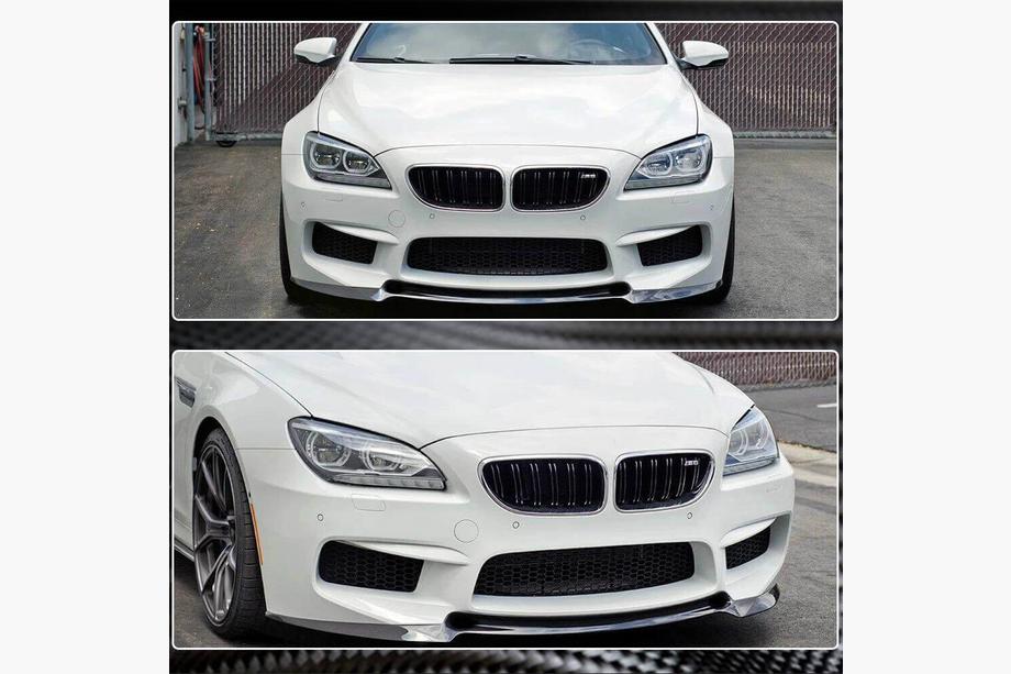 BMW 6-serie F12/F13/F06 2011–2018 Frontbumper lip Lip V2 (voor M6, carbon) Foto 6