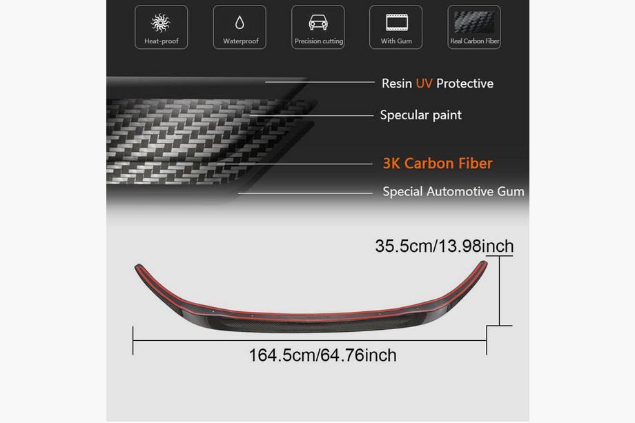 BMW 6-serie G32 2017– Frontlip voor voorbumper (voor M-Sport 2017-2020, carbon) Foto 6