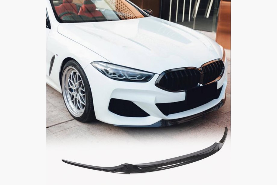 BMW 8-serie G14/G15/G16 2018– Frontlip voor voorbumper Lip V5 (voor M-Sport, carbon) Image