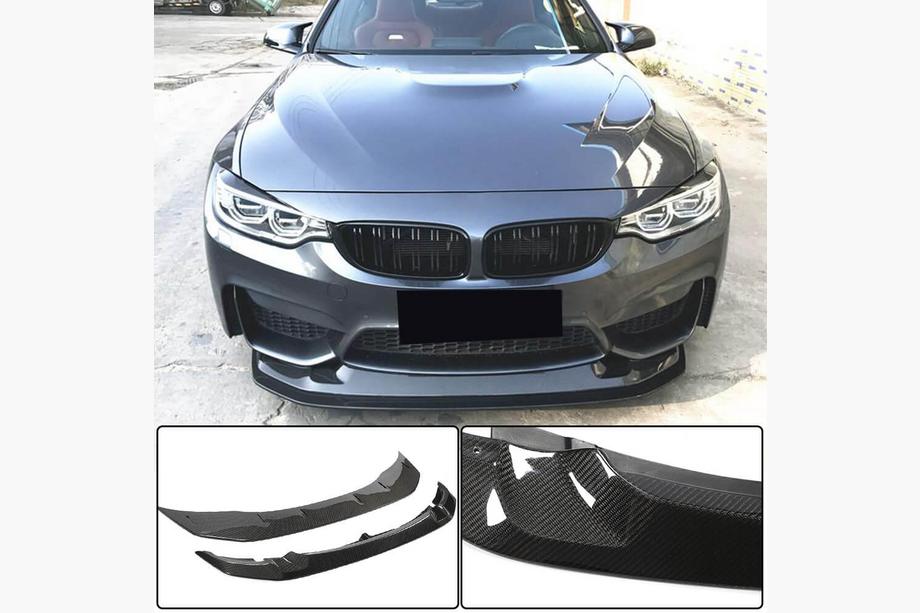 BMW 3 Serie F30/F31 2012–2019 Frontbumper lip Lip V3 (voor F80, carbon) Foto 1
