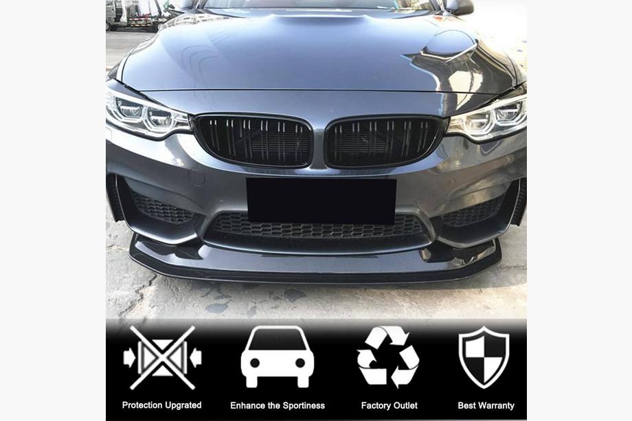 BMW 3 Serie F30/F31 2012–2019 Frontbumper lip Lip V3 (voor F80, carbon) Foto 2