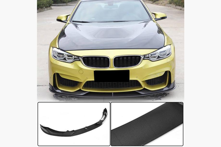 BMW 3 Serie F30/F31 2012–2019 Voorbumper lip Lip V2 (voor F80, carbon) Image