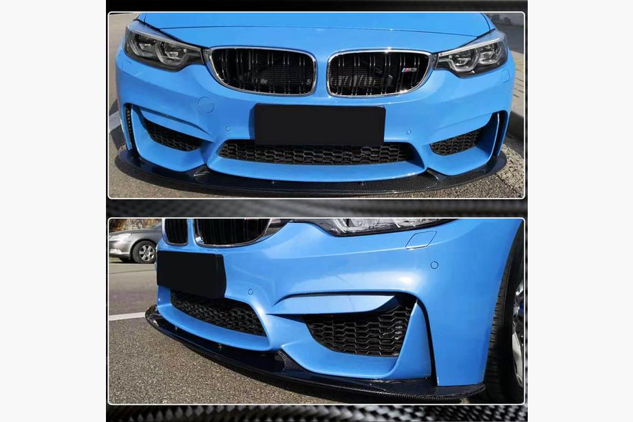 BMW 3 Serie F30/F31 2012–2019 Voorbumper lip Lip V1 (voor F80, carbon) Foto 5
