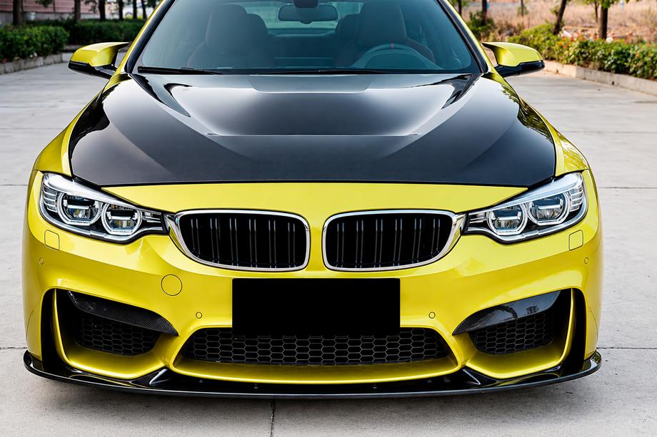 BMW 3 Serie F30/F31 2012–2019 Voorbumper lip Lip V1 (voor F80, carbon) Foto 1