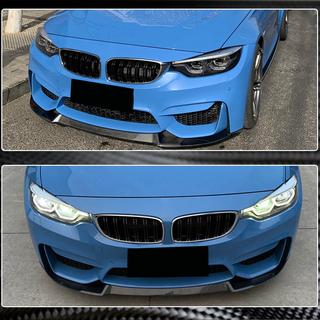 Voorbumper lipspoiler Lip V8 (voor F80, carbon) foto 3