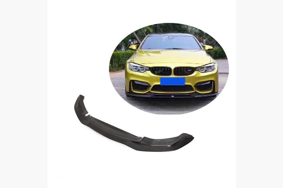BMW 4 Serie F32/F33/F36 2012–2020 Frontbumper lipspoiler Lip V5 (voor F82/F83, carbon) Foto 1