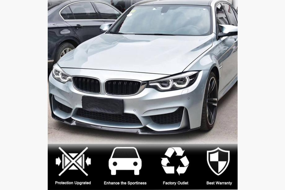 BMW 4 Serie F32/F33/F36 2012–2020 Voorbumper lipspoiler Lip V8 (voor F82/F83, carbon) Foto 2