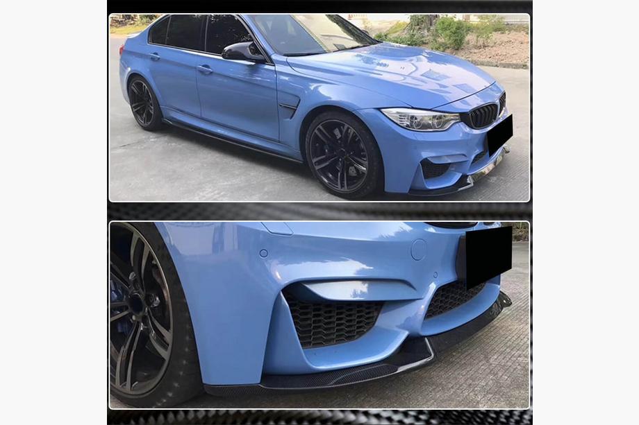 BMW 4 Serie F32/F33/F36 2012–2020 Voorbumper lipspoiler Lip V8 (voor F82/F83, carbon) Foto 4