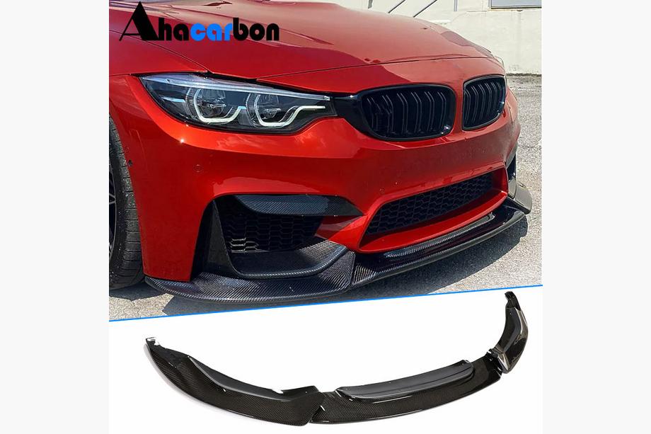 BMW 4 Serie F32/F33/F36 2012–2020 Frontlip V10 voor voorbumper (voor F82/F83, carbon) Image