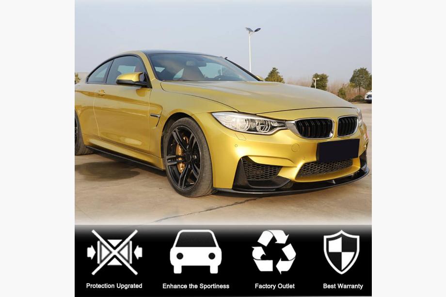 BMW 3 Serie F30/F31 2012–2019 Carbon V12 frontbumper lip (voor F80) Foto 2
