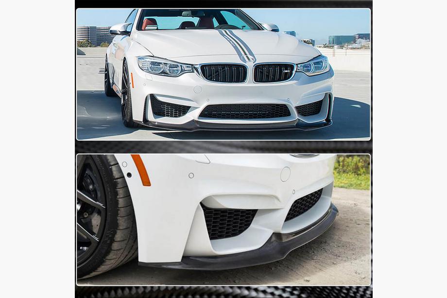 BMW 4 Serie F32/F33/F36 2012–2020 Voorbumper lipspoiler Lip V11 (voor F82/F83, carbon) Foto 5
