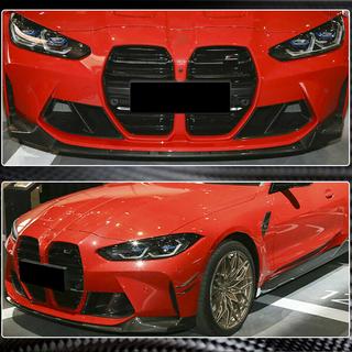 Front bumper lip Lip V3 (voor G80, carbon) BMW 3 Serie G20/G21 2018– foto 4