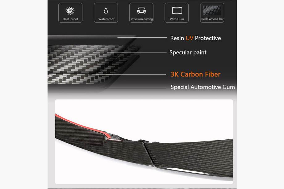 BMW 4-serie G22/23/26 2020– Voorbumper frontlip Lip V2 (voor G82/G83, carbon) Foto 5