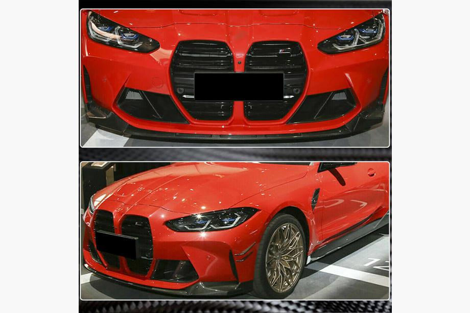 BMW 4-serie G22/23/26 2020– Voorbumper lip Carbon V4 (voor G82/G83) Foto 4