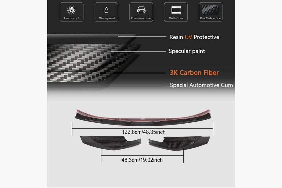 BMW 4-serie G22/23/26 2020– Voorbumper lip Carbon V4 (voor G82/G83) Foto 6