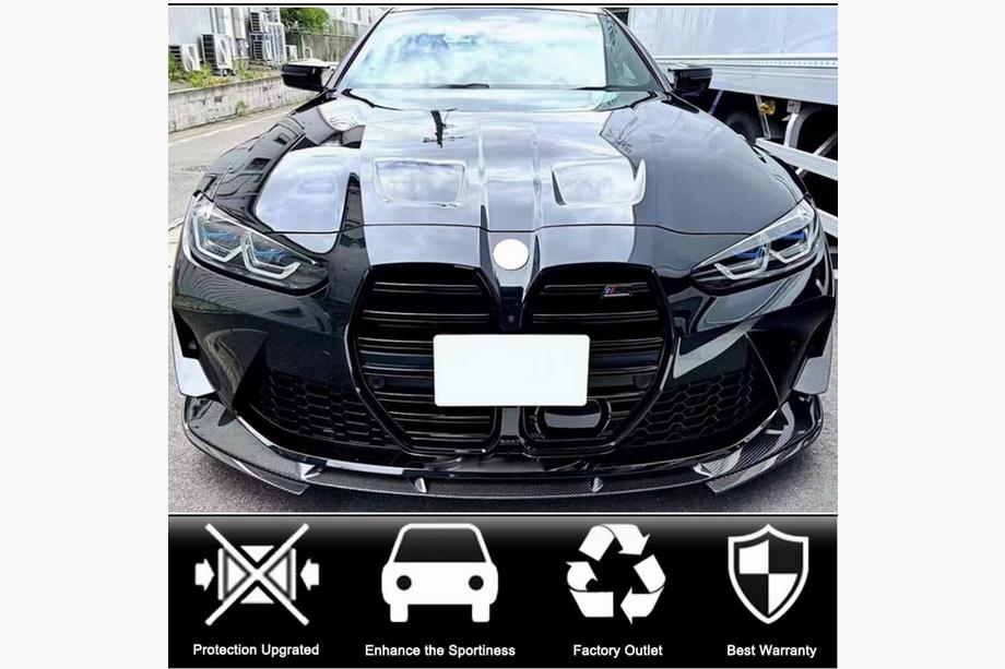 BMW 4-serie G22/23/26 2020– Voorbumper lip Lip V5 (voor G82/G83, carbon) Foto 2