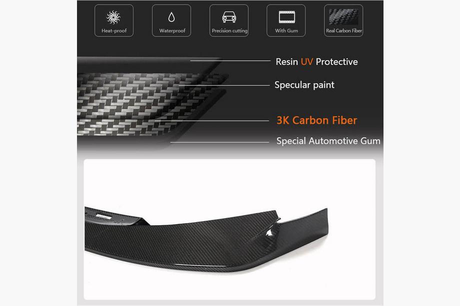 BMW 4-serie G22/23/26 2020– Voorbumper lip Lip V5 (voor G82/G83, carbon) Foto 4